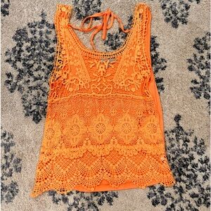 Charlotte Russe Crochet tank XS